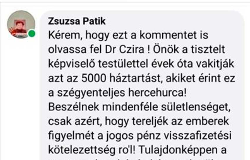 Nem jött be Czirának a fenyegetőzés