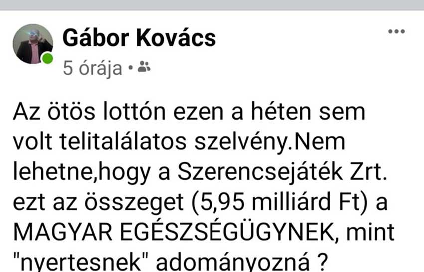 A milliárdos nyereményt kapja meg az egészségügy!