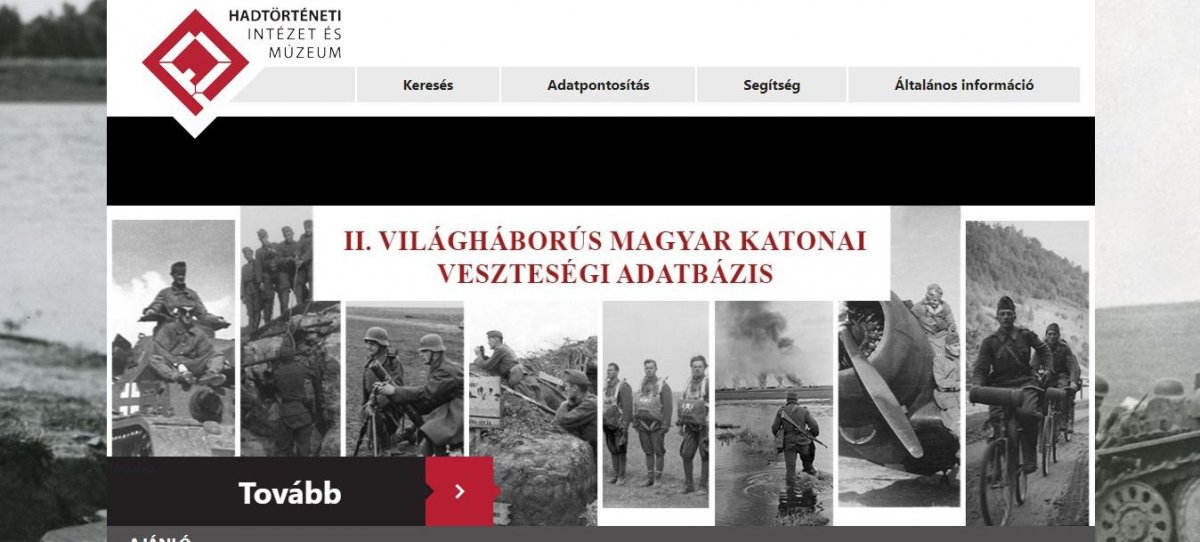 505 nagykőrösi születésű katona a II. világháborús veszteségi adatbázisban