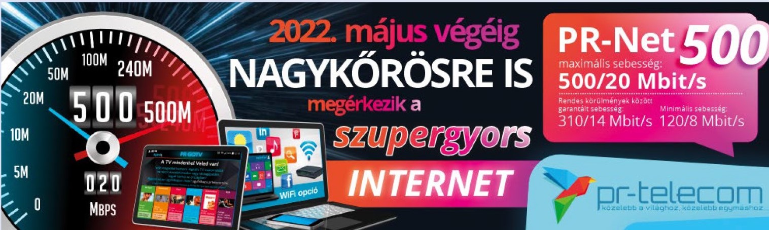 A PR-TELECOM internetes fejlesztése Nagykőrösön