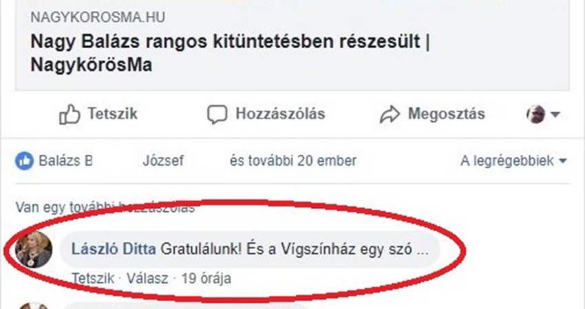 László Ditta nyilvánosan alázta le Lőrinczy Veronikát