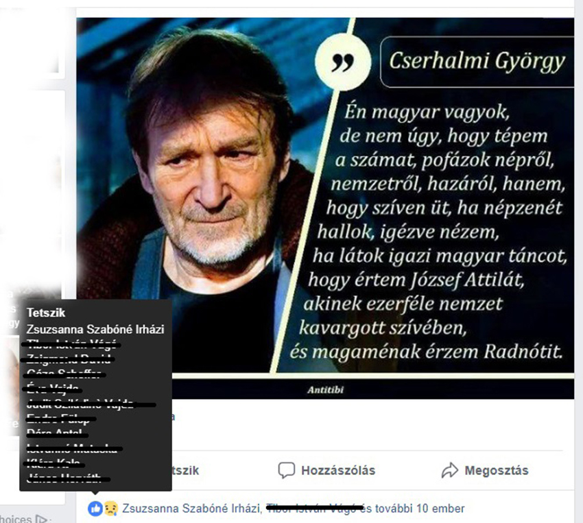 Igazi „csemege” Szabóné Irházi Zsuzsanna Facebook oldala