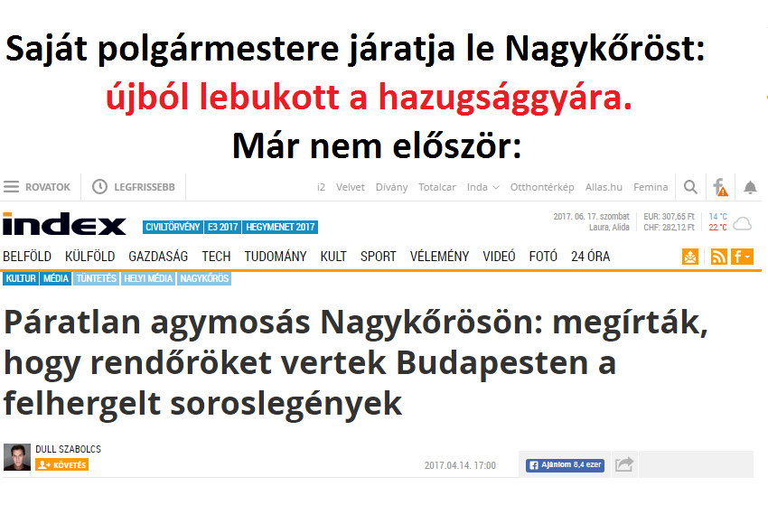 Hazugsággyár, agymosás Nagykőrösön